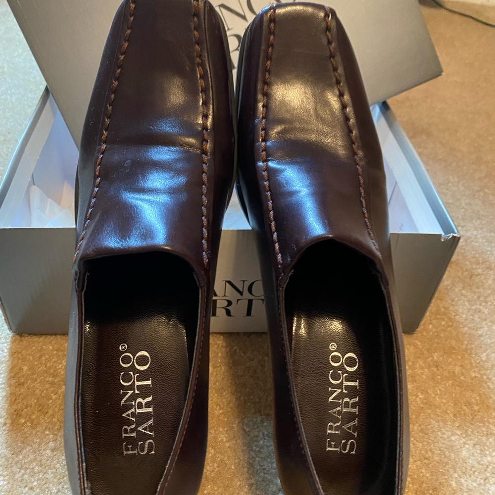 Women’s brown Franco Sarto shoes size 9 1/2